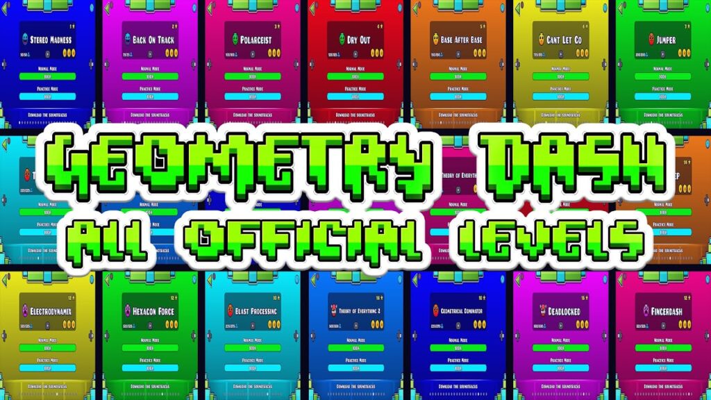 Geometry dash  all levels